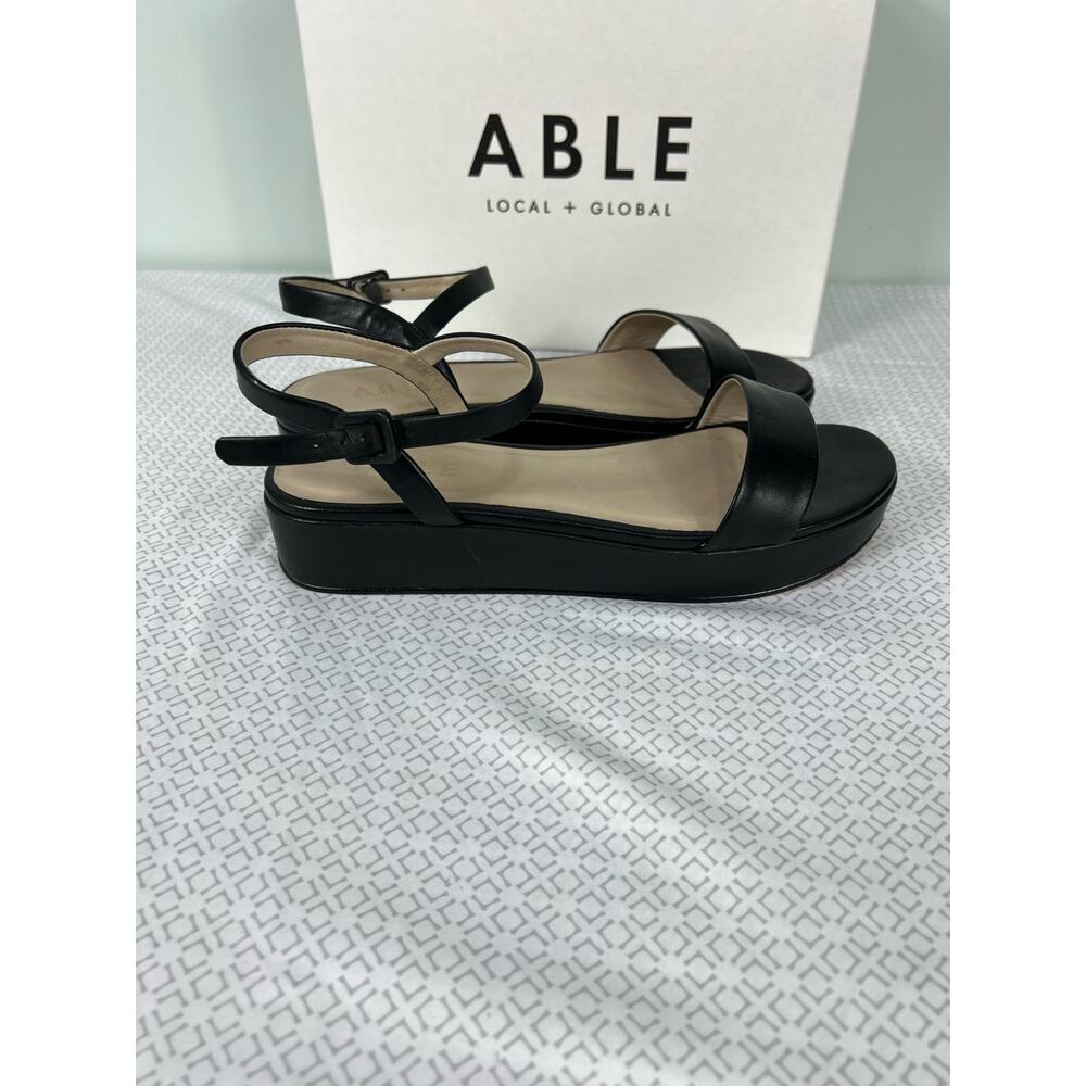 Like New Able Black Larissa Platform Sandals - Picture 6 of 12